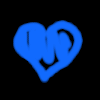 Gif animé coeur neon